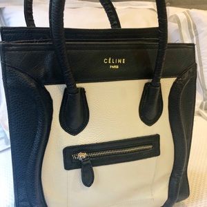 Celine vintage micro luggage bag